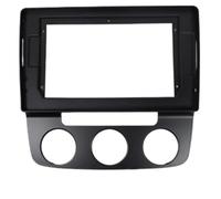 Panel Radio para Coche Marco de Coche 10 Pulgadas, Caja Canbus, Kit Panel Ajuste Tablero Radio Apto para Volkswagen Jetta Bora Sagitar Vento Marco Adaptador Autoradio Metal(B)