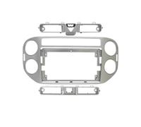 Panel Radio para Coche Radio de Coche 9/10, 1 Pulgadas, Multimedia estéreo, Panel salpicadero, Marco Tablero, Kit Apto para VW Tiguan 2010-2015(FrameC)