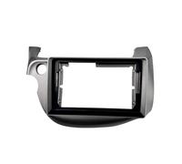 Panel radioeléctrico Adaptador Fascia Marco 2 DIN 9 Pulgadas Kit Panel Montaje Tablero Radio para Fit para Jazz 2008 2009 2010 2011 2012 2013(LHD Frame Grey)