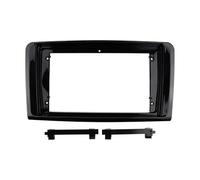 Panel radioeléctrico Fascias Radio 9 Pulgadas para Benz Ml W164 2006-2010 Kit Acabado Salpicadero Marco Panel Estéreo Reproductor GPS(Negro Brillante)