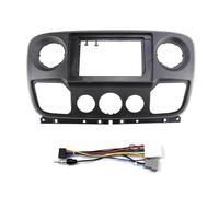 Panel radioeléctrico Kit Cuadro Instrumentos Radio Fascia Adaptador Placa Acabado para NV400 2010+ 10 Pulgadas(Marco y Cable)