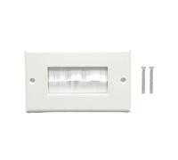 Panel resistente al fuego, cable de cepillo para pasar a través de la placa de pared para instalaciones domésticas en administración, placa de organización oculta