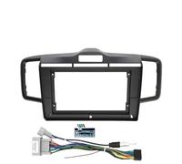 Panel Salpicadero Marco De Radio para Coche De 10,1 Pulgadas para Freed 2008-2014 Reproductor MP5 Android Unidad Principal 2DIN Cubierta De Tablero Estéreo(A with Cable)