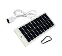 Panel Solar 1.5W Cargador para portátil USB Exterior Panel Solar | Silicio policristalino alta pureza, dimensiones 140x62mm, peso reducido, para fácil transporte