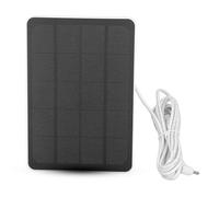Panel solar 10 W para cámara de seguridad exterior, cargador de panel solar a prueba de lluvia para cámara de batería, cargador solar portátil para luz de anillo, batería de cámara (CSP4W-DC-W)