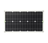 Panel Solar, 100W Portátil Flexible Monocristalino Silicio Panel Solar para Camping Al Aire Libre Inicio RV Auto Barco Marino, Panel de alta eficiencia solar con 4 ventosas