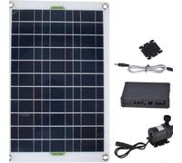Panel Solar 50W Para Estanque Y Riego Eficiente | Operación 12V DC segura, para construcción plástica ligera, para fácil transporte, bajo consumo