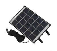 Panel Solar 6W IP65 con Type-C Panel Solar 6W IP65 con Type-C | Material policristalino eficiente, cable impermeable 5 metros, instalación flexible en para techo o suelo