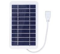 Panel solar Cargador solar portátil para exteriores Alta eficiencia 2W 5V Salida USB para acampar Senderismo Hecho de silicio monocristalino EVA Tamaño compacto y liviano