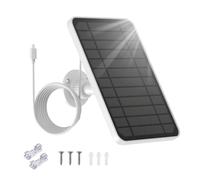 Panel solar compatible con cámara Eufy, cargador solar de 5 W compatible con Eufycam 3/3C/2/2C/2C Pro/E/E20/E40/L20/L40, panel solar para 2C con adaptador USB