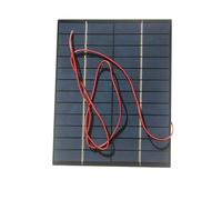 Panel solar con cable de 6 V/12 V 5,2 W/5 W, placa de pegamento de goteo, panel solar, módulo de sistemas de placa de silicio policristalino con alambre