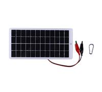 Panel solar de 10 W, 12 V, paneles epoxi de polisilicio, celda portátil de 250 x 120 mm para carga de batería de 9-12 V para panel de polisilicio al aire libre