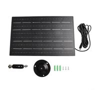Panel solar de 10 W 5 V para cámara de seguridad al aire libre, cargador monocristalino resistente a la intemperie IP65 con puerto tipo C, soporte ajustable y para cable para techo de jardín
