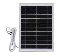 Panel solar de 10 W con cable en forma de U compatible con anillo de cargador de timbre de video 4 o 3 suministro 3 Plus/2 de silicona al aire libre Ip65 resistente al agua monocristalino o