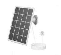 Panel solar de 10 W para Arlo Pro 5S 4 3 Ultra 2 - Cargador monocristalino de alta eficiencia - IP65 impermeable para exteriores con cable largo - Accesorio de cámara CCTV (blanco)