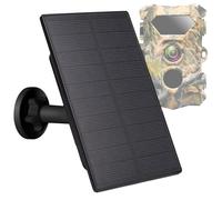 panel solar de 12V/1A 6V/2A con batería de litio recargable integrada de 4000 mAh,accesorio de caza, impermeable IP66 compatible con cámaras de caza o alimentador de ciervos (1 pack)