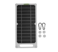 Panel solar de 12W Solar eficiente monocristalino Silicon Panel solar portátil Hebillas Cazas de succión al aire Camping