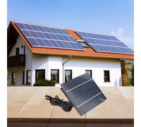 Panel solar de 2 W 12 V con salida tipo C para cámaras de seguridad, kit de carga policristalino portátil para dispositivos al aire libre, cable de 1 m, diseño resistente a la intemperie para sistemas