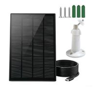 Panel solar de 2 W 5 V para energía sostenible en configuraciones de monitoreo al aire libre, incluyendo límites de granja, perímetros de jardín y nodos de sensor remoto (negro)