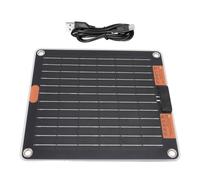 Panel solar de 30 W - Cargador solar portátil con paquete de baterías incorporado, puerto USB | Cargador del panel solar para acampar, excursiones al aire libre, alimentación de respaldo de ur