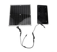 Panel solar de 30 W con ventiladores solares duales para ventilación al aire libre en invernaderos, caravanas, gallineros y casas de mascotas que proporcionan una liberación eficiente de calor
