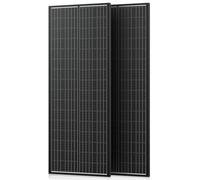 Panel solar de 300 W, 2 x 150 W módulos solares monocristalinos de alta eficiencia, panel solar de marco de aluminio, módulo PV 12 V/24 V ideal para central eléctrica de balcón, techo de casa
