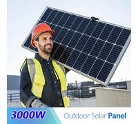 Panel Solar de 3000W 2000W 1000W 18V de Alta anco de Energía Portátil, Celdas Solares Flexibles para Carga en Exteriores, para Hogar/Camping 1KW 100A controller
