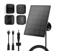 Panel solar de 3W/5V con baterías incorporadas de 6000mAh, compatible con cámara Blink, para Blink Outdoor 4 (4ª generación)/Outdoor/Interior (3ª generación) XT3 y cámara XT/XT2, IP65, con cable de 3m