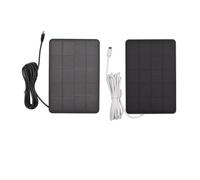 Panel Solar de 4W y 5V para cámara de seguridad, cargador de energía Solar con Cable de 10 pies, Panel Solar montado en la pared para exteriores, impermeable, ajustable, DIY (Blanca)
