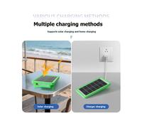 Panel Solar de 5 V 50 W para Almacenamiento de Emergencia, Carga, Batería Externa USB, Luz de Emergencia Multifuncional para Camping y Exteriores