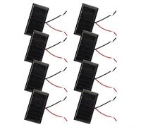 Panel solar de 5 V 60 mA, para proyectos de cargador solar de bricolaje y pequeñas aplicaciones electrónicas, diseño compacto y portátil (1 unidad)