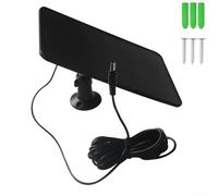 Panel solar de 6 W para timbres de video y cámaras de vigilancia con salida USB de 5 V y cable de 5 metros de longitud (negro)
