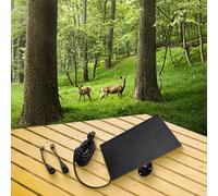 Panel solar de 6000 mAh para cámaras de juego de caza, 3 W 5 V monocristalino con batería de litio integrada, IP66 impermeable, entrada tipo C, compatible con WingHome, Bushnell, Spypoint y la mayoría