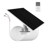 Panel solar de 6W para carga de batería de timbre, IP66 impermeable, compatible con ring video doorbell 3/3 plus，video doorbell 4/4 Plus, Battery Doorbell Plus/Pro, Doorbell 2K Camera