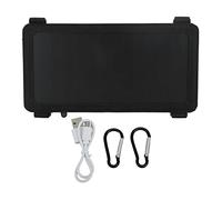 Panel solar de 6W y 5V con panel de batería solar portátil monocristalino USB para tableta de teléfono celular para acampar al aire libre