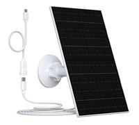 Panel solar de 7 W para cámara Eufy, compatible con EufyCam 2C/2C Pro/2/2 Pro/E/E20/E40/L20/L40, IP66, resistente al agua con cable USB-C de 3 m y soporte de 360°