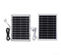 Panel solar de 8 W para timbre de video anillo, cable para carga fiable en entornos al aire libre (blanco)