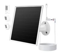 Panel solar de 8W para cámara Ring, cargador solar con puerto DC35*135. Es compatible con la cámara Ring Stick Up Cam de batería, Spotlight Plus/Pro con capacidad de carga rápida