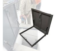 Panel solar de aluminio con acceso para techo, tragaluz de capacidad de 110 libras para mantenimiento de almacén/hotel/restaurante, duradero y seguro, 35 x 50 pulgadas (88.9 x 127 cm)