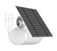 Panel solar de Cámara de Seguridad 5V/6W con conector USB/tipo-C/dc3513 en miniatura.IP66,cable de carga de 3m/9,8pies,compatible con cámaras de anillo,tipo y,eufycam 2/2pro/2C/2C Pro/E/3c/L20/L40/S40