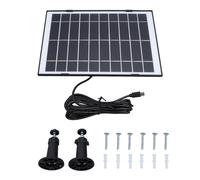 Panel solar de montaje ajustable para cámaras de seguridad exteriores, celdas monocristalinas de alta eficiencia, IP65, diseño resistente a la