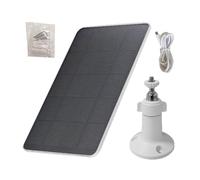 Panel solar de montaje en pared, paneles solares impermeables de 3 W, 5 V, soporte de montaje de 360 ° y cable de 1,2 m, teléfonos móviles, cámaras de anillo, timbres de puerta
