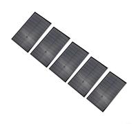 Panel solar de polisilicio de 1.6W 5.5V para cargadores de batería de 3.7V-5V - Célula solar portátil DIY, 150 x 86 mm, negro (5pcs)