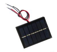 Panel solar de resina epoxi de 0,3 W, 3 V, con alambre para dispositivos de bajo voltaje, reparación de luces de calle, 65 x 48 mm