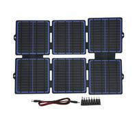 Panel solar de silicio monocristalino, cargador portátil para aventuras al aire libre, cargador solar de alta e conversión con carga