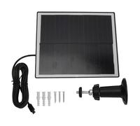 Panel solar de silicio monocristalino de 6 W 5 V, cargador solar portátil con IP65, kit de carga de panel solar de diseño delgado para actividades al aire, incluye soporte para (Negro Superior: