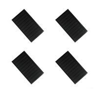 Panel solar de silicona monocristalina de 0,5 W 5 V para baterías de 3,7 V a 5 V, tamaño compacto de 80 x 45 mm, negro, paquete de 4