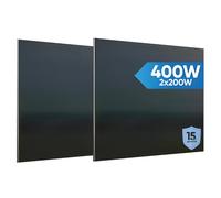 Panel solar en kit plug and play balcón - 400 W - Paneles monocristalinos con microinversor EV500 - Montaje rápido 30 minutos - Aplicación Tuya - Energía verde