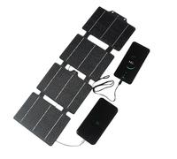 Panel Solar ETFE - Cargador plegable compacto de 30 W, salida USB tipo C | Almohadilla de carga flexible impermeable con diseño duro, solución de banco de energía móvil para viajes