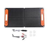 Panel solar ETFE portátil de alta eficiencia de 80 W, doble puerto USB, panel solar plegable, dispositivo de carga de batería, placa solar plegable, dispositivo de carga de batería